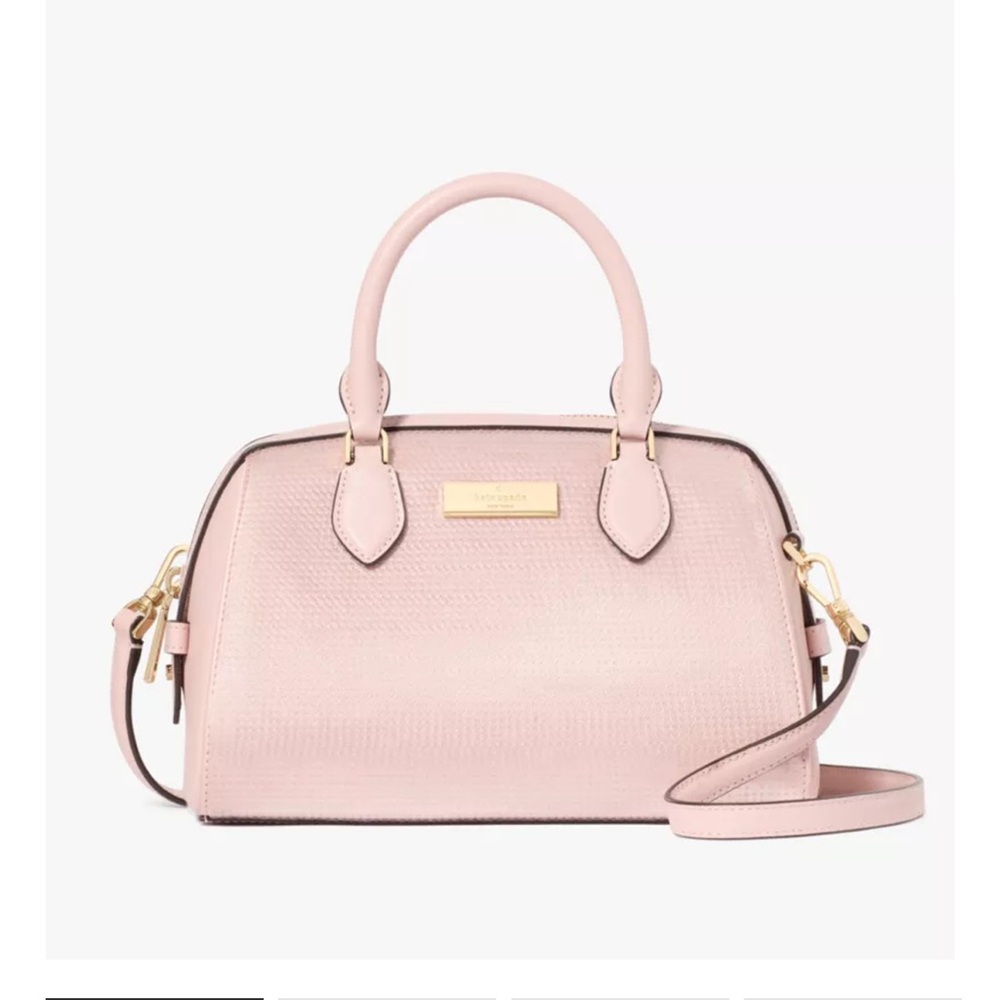 NWT Pink Kate Spade satin sequins satchel/ crossbody bag $379 retail